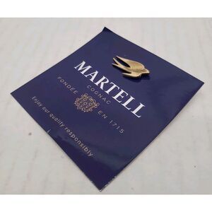 Martell Cognac Lapel PIN Gold Tone - NEW